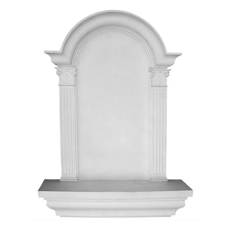 Ekena Millwork 30 1/4"W x 42 5/8"H x 6 7/8"D Large Waltz Wall Niche, Surface Mount NCH30X42WA